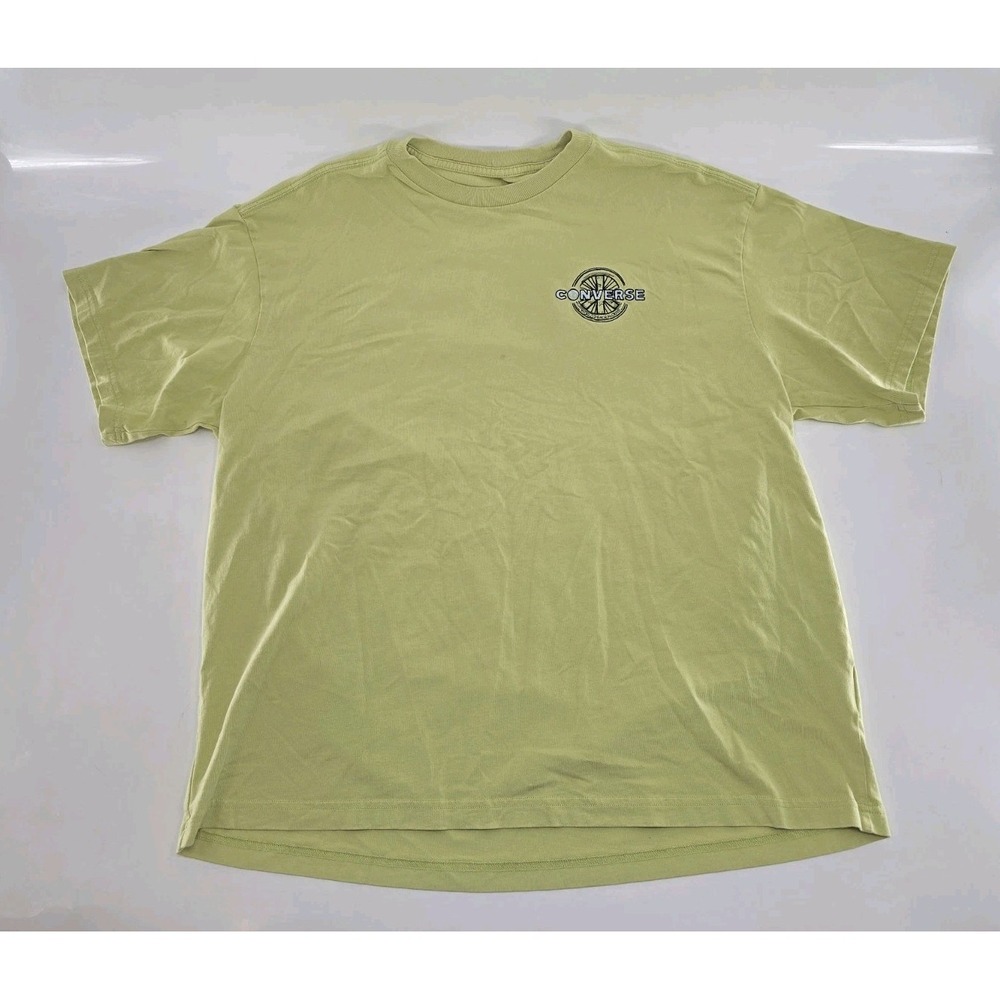 Converse Men's World Peace Riders T-Shirt - Green -‎ Size M